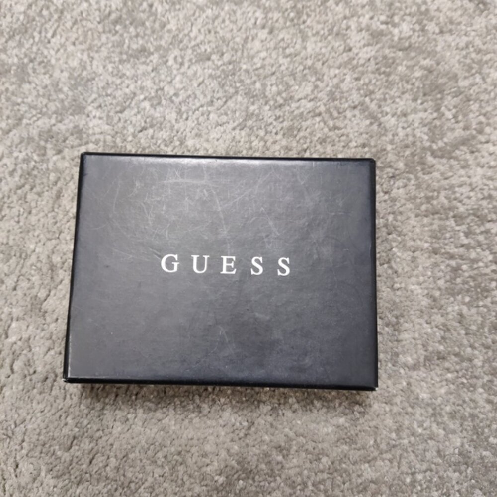 Guess Men's Black Leather Wallet NEW